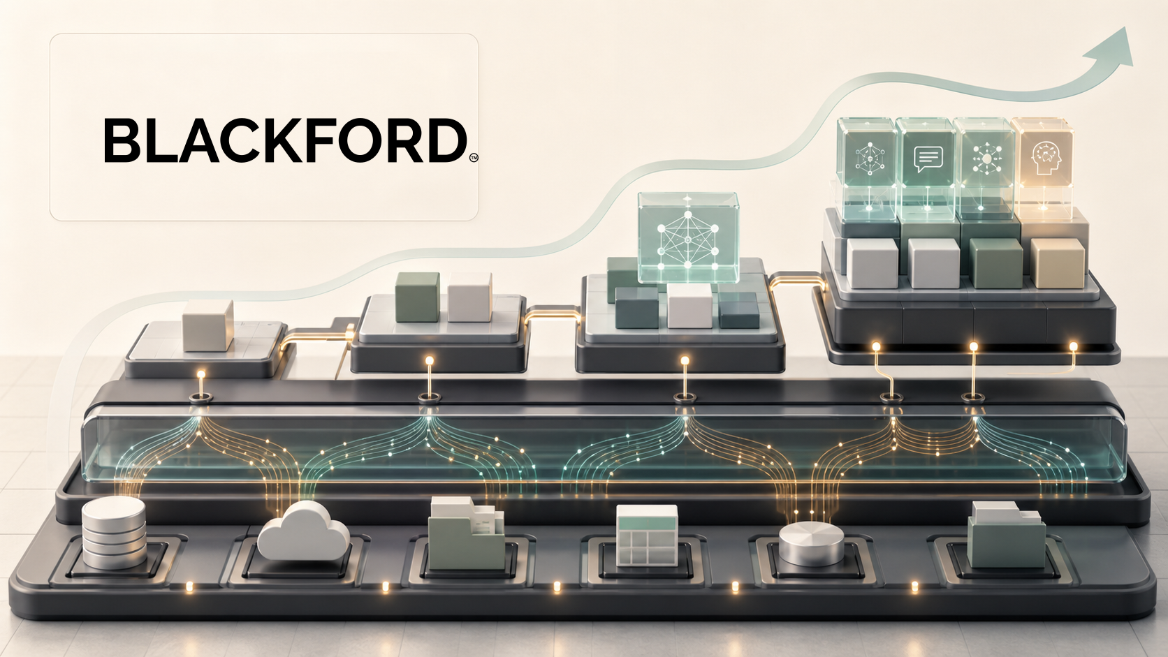 Blackfordの見解 — データ統合層から組む段階導入の図解
