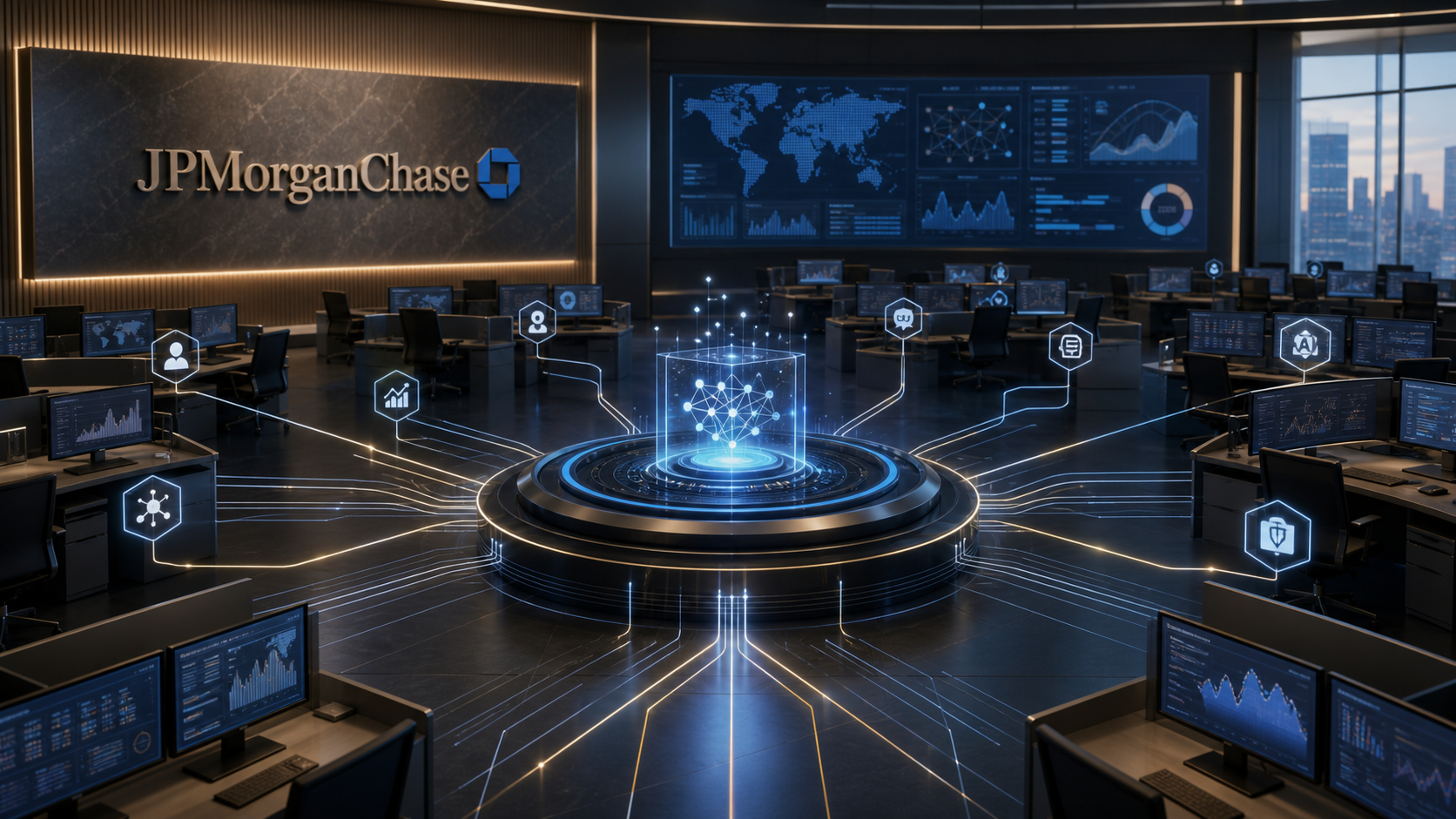 JPMorgan Chase — LLM Suiteで25万人配布・ユースケース1,000件へ拡大の図解