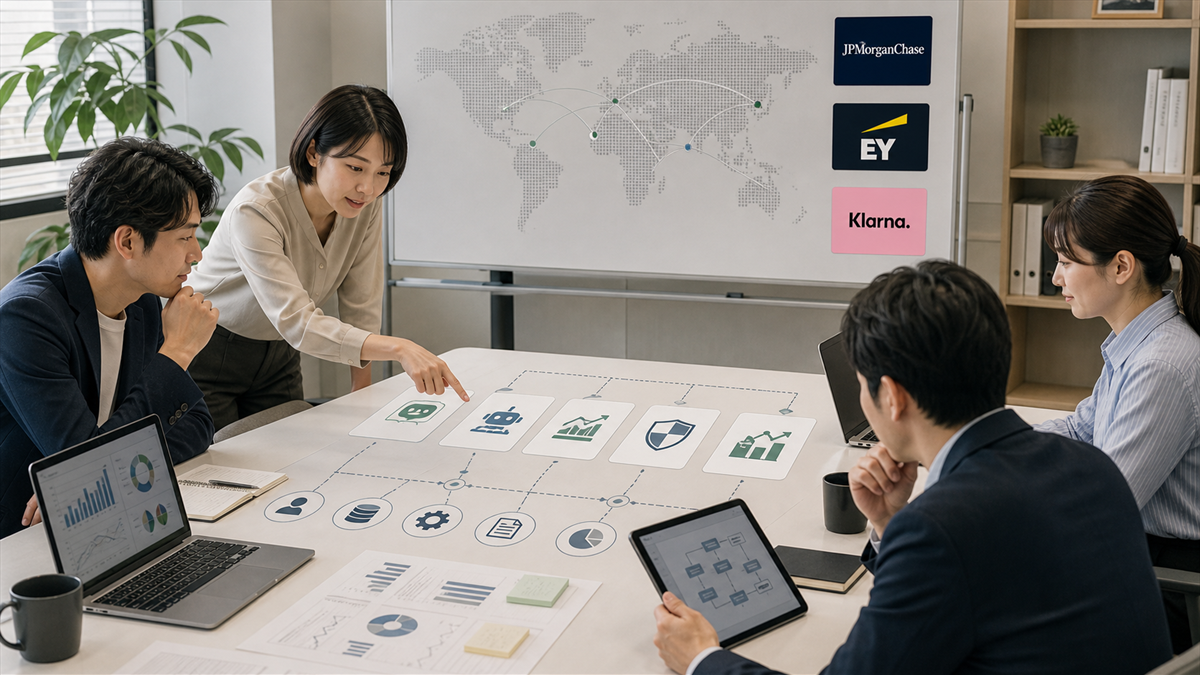 日本の中小企業が海外事例から引き出せる5つの実装示唆の図解
