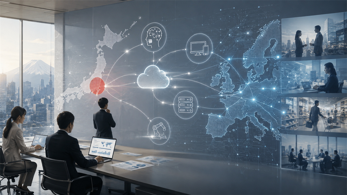 日本企業がEU AI Actの対象になる典型パターンの図解